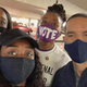 Chiney, Nneka and Olivia Ogwumike working at the Toyota Center in Houston.